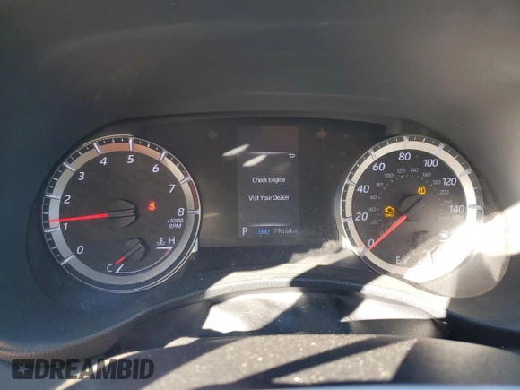 2021 Toyota Highlander L with VIN 5TDZZRAH0MS038093, listed as a Copart auction lot 46149845 with 79,664 mi miles and Salvage title. Bid and sale history available at DreamBid. Image 9.