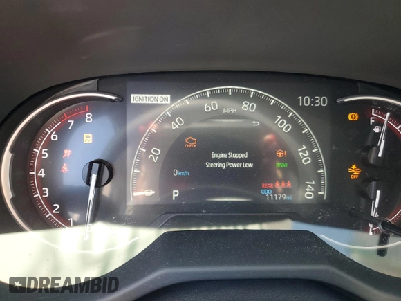 2025 Toyota RAV4 XLE Premium with VIN 2T3C1RFV2SC308112, listed as a Copart auction lot 52308415 with 11,179 mi miles and Salvage title. Bid and sale history available at DreamBid. Image 9.
