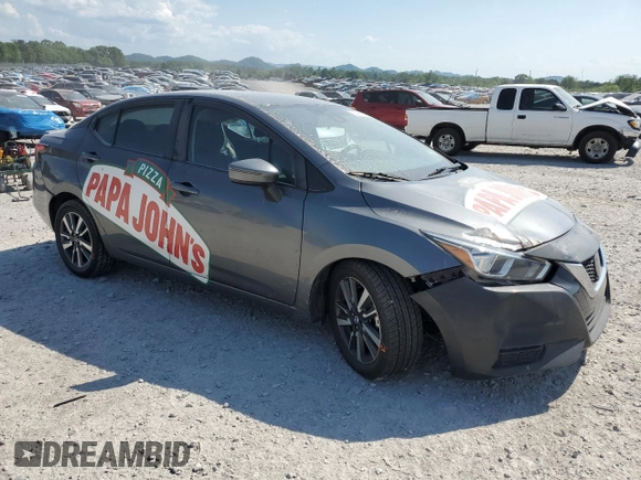 2021 Nissan Versa SV with VIN 3N1CN8EV3ML826239, listed as a Copart auction lot 55220725 with 89,019 mi miles and Salvage Title. Bid and sale history available at DreamBid. Image 4.