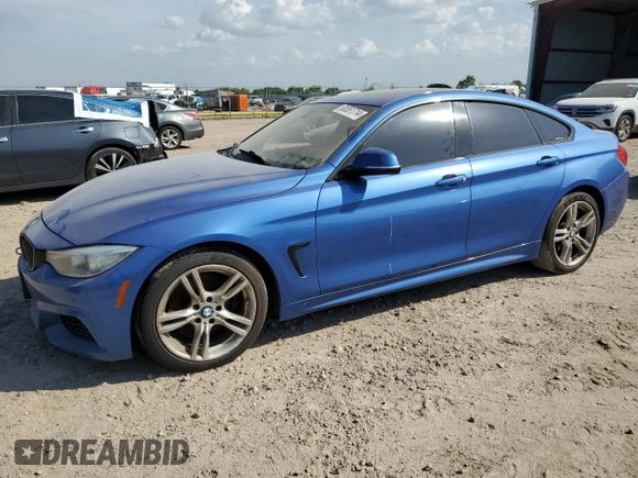 2015 BMW 4 Series 428i xDrive with VIN WBA4C9C5XFG135004, listed as a Copart auction lot 60551714 with 209,083 mi miles and Salvage Title. Bid and sale history available at DreamBid. Image 1.