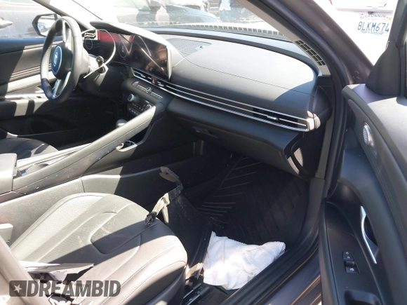 2024 Hyundai Elantra Limited with VIN KMHLP4DG9RU690159, listed as a IAAI auction lot 41829861 with 4,276 mi miles and . Bid and sale history available at DreamBid. Image 5.