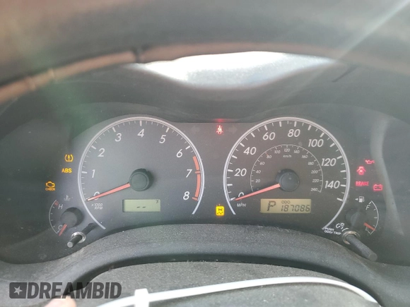 2012 Toyota Corolla L with VIN 2T1BU4EE6CC868233, listed as a Copart auction lot 51265335 with 187,086 mi miles and Salvage Title. Bid and sale history available at DreamBid. Image 9.