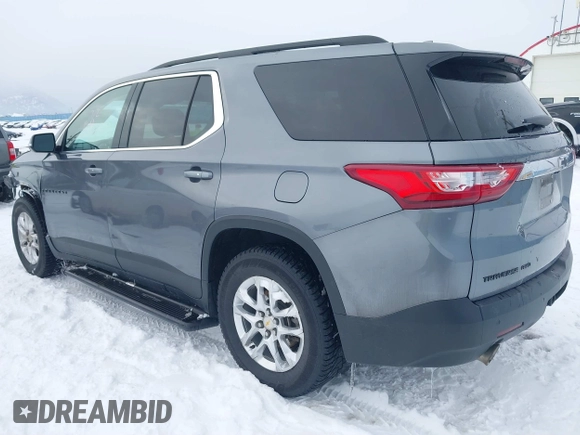 2020 Chevrolet Traverse LT Cloth with VIN 1GNEVGKW5LJ313942, listed as a IAAI auction lot 41465413 with 49,657 mi miles and . Bid and sale history available at DreamBid. Image 3.