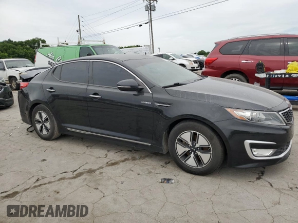 2013 Kia Optima Hybrid LX with VIN KNAGM4AD2D5060797, listed as a Copart auction lot 57006234 with 119,443 mi miles and Clean Title. Bid and sale history available at carsss.com. Image 4.