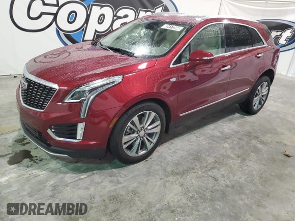 2024 Cadillac XT5 FWD Premium Luxury with VIN 1GYKNCRSXRZ728198, listed as a Copart auction lot 82417294 with 14,163 mi miles and Clean Title. Bid and sale history available at carsss.com. Image 1.