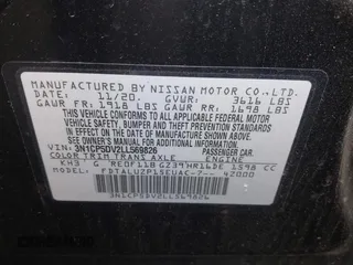2020 Nissan Kicks SR with VIN 3N1CP5DV2LL569826, listed as a IAAI auction lot 41701177 with 67,023 mi miles and . Bid and sale history available at carsss.com. Image 9.