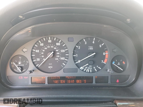 2000 BMW 7 Series 740iL with VIN WBAGH8345YDP10047, listed as a Copart auction lot 81508384 with 115,171 mi miles and Clean Title. Bid and sale history available at carsss.com. Image 9.