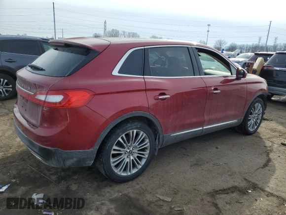 2017 Lincoln MKX Reserve with VIN 2LMPJ6LR5HBL41140, listed as a Copart auction lot 43236215 with 91,749 mi miles and Salvage Title. Bid and sale history available at carsss.com. Image 3.
