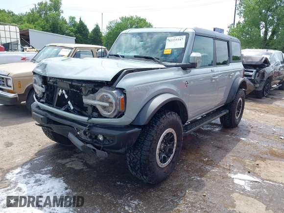 2022 Ford Bronco with VIN 1FMEE5DPXNLA96815, listed as a IAAI auction lot 42333347 with 45,755 mi miles and . Bid and sale history available at DreamBid. Image 18.