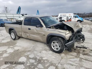 2002 Dodge Dakota with VIN 1B7GL12X32S710586, listed as a Copart auction lot 41407235 with 123,027 mi miles and Salvage Title. Bid and sale history available at carsss.com. Image 4.