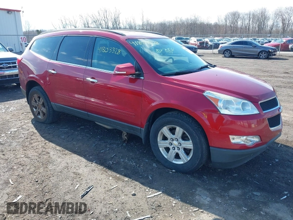 2012 Chevrolet Traverse 1LT z VIN 1GNKVGED6CJ352522, wystawiony jako IAAI lot #41803328 z przebiegiem 197 129 mil mil oraz . Historia ofert i sprzedaży dostępna na DreamBid. Obrazek 1.