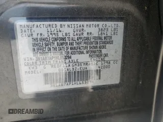 2017 Nissan Sentra SV with VIN 3N1AB7AP1HL653294, listed as a Copart auction lot 54326975 with 114,366 mi miles and Salvage Title. Bid and sale history available at carsss.com. Image 13.