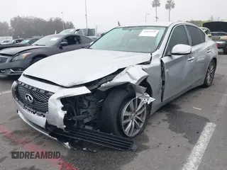 2017 Infiniti Q50 2.0t with VIN JN1CV7AP7HM642242, listed as a IAAI auction lot 41622492 with 97,102 mi miles. Bid and sale history available at carsss.com. Image 2.