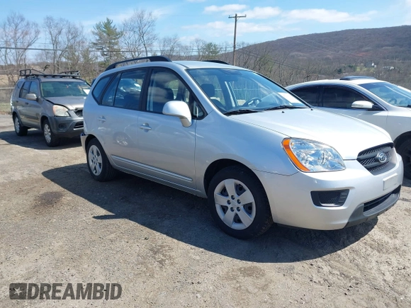2009 Kia Rondo LX with VIN KNAFG529297274333, listed as a IAAI auction lot 41930091 with 45,960 mi miles. Bid and sale history available at carsss.com. Image 1.
