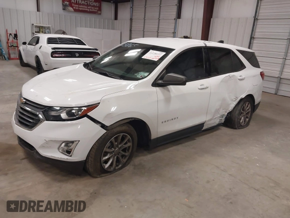 2019 Chevrolet Equinox LS with VIN 2GNAXHEV9K6196119, listed as a IAAI auction lot 41238157 with 83,412 mi miles and . Bid and sale history available at DreamBid. Image 2.