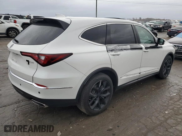 2023 Acura MDX w/Technology Package with VIN 5J8YD9H43PL007733, listed as a Copart auction lot 82115574 with 22,616 mi miles and Salvage Title. Bid and sale history available at carsss.com. Image 3.