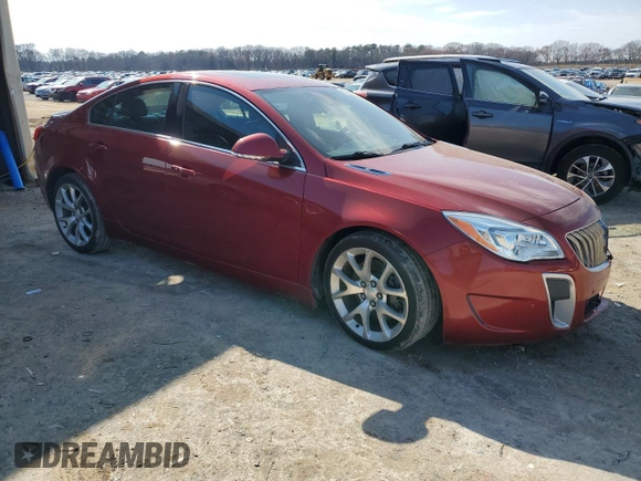 2015 Buick Regal GS with VIN 2G4GT5GX8F9120161, listed as a Copart auction lot 44225515 with 137,437 mi miles and Salvage Title. Bid and sale history available at DreamBid. Image 4.