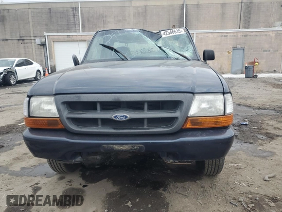 1999 Ford Ranger XL with VIN 1FTYR10C8XTA00586, listed as a Copart auction lot 42546635 with 176,902 mi miles and Salvage title. Bid and sale history available at DreamBid. Image 5.