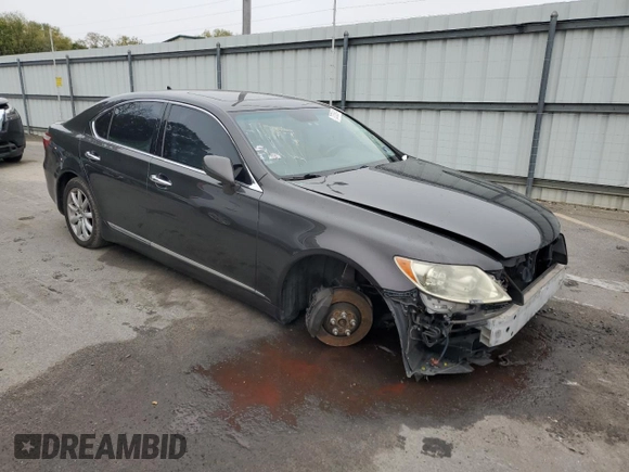 2009 Lexus LS 460 with VIN JTHCL46F695004169, listed as a Copart auction lot 72759814 with 139,316 mi miles and Salvage title. Bid and sale history available at DreamBid. Image 4.