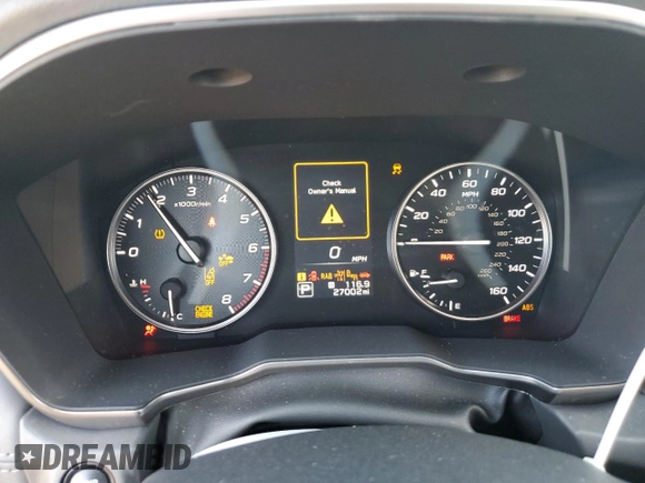 2024 Subaru Outback Onyx with VIN 4S4BTALC5R3153461, listed as a Copart auction lot 52236535 with 27,002 mi miles and Salvage title. Bid and sale history available at DreamBid. Image 9.