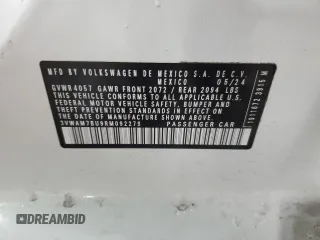 2024 Volkswagen Jetta Sport z VIN 3VWAM7BU9RM092279, wystawiony jako Copart lot #83995304 z przebiegiem 1 439 mil mil oraz Szkoda całkowita • Salvage title. Historia ofert i sprzedaży dostępna na DreamBid. Obrazek 12.