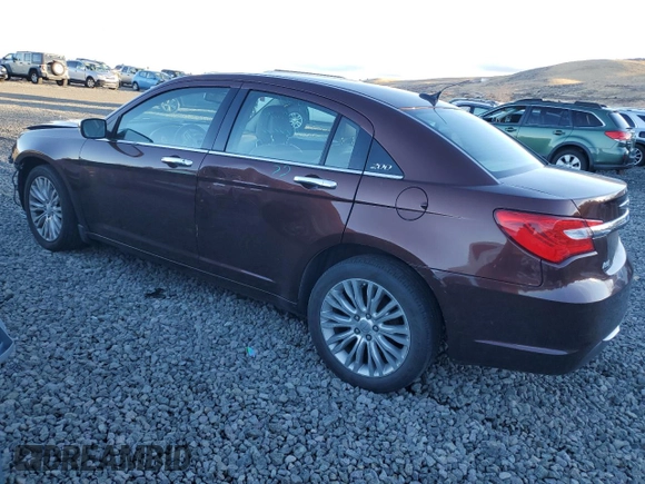 2012 Chrysler 200 Limited with VIN 1C3CCBCG9CN197660, listed as a Copart auction lot 87451804 with 127,210 mi miles and Salvage Title. Bid and sale history available at carsss.com. Image 2.