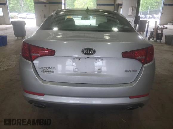 2013 Kia Optima EX with VIN 5XXGN4A7XDG168459, listed as a Copart auction lot 56117545 with 123,631 mi miles and Salvage title. Bid and sale history available at DreamBid. Image 6.
