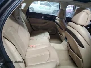 2015 Audi A8 L 4.0T with VIN WAU32AFD0FN032818, listed as a Copart auction lot 43286465 with 125,798 mi miles and Salvage Title. Bid and sale history available at carsss.com. Image 10.