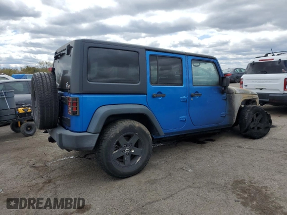 2016 Jeep Wrangler Unlimited Sport with VIN 1C4BJWDG8GL195953, listed as a Copart auction lot 53253345 with Not Provided miles and Salvage Title. Bid and sale history available at DreamBid. Image 3.