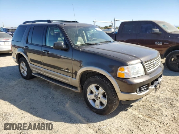 2005 Ford Explorer Eddie Bauer z VIN 1FMDU74W65UB20491, wystawiony jako Copart lot #74141504 z przebiegiem 159 563 mil mil oraz Czysty tytuł • Clean title. Historia ofert i sprzedaży dostępna na DreamBid. Obrazek 4.