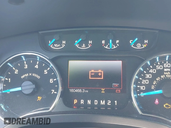 2014 Ford F-150 XL with VIN 1FTFW1CF3EKE39784, listed as a IAAI auction lot 42583629 with 160,468 mi miles and . Bid and sale history available at DreamBid. Image 7.