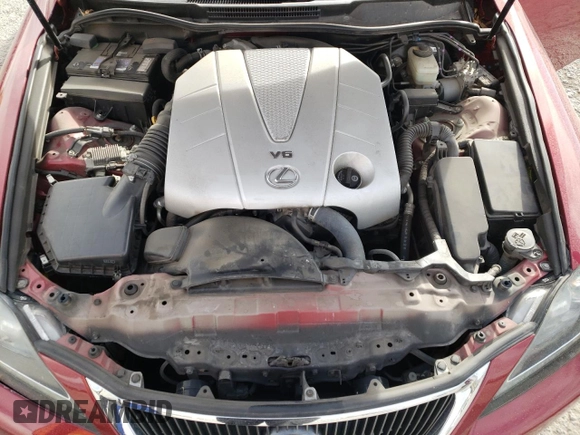 2011 Lexus IS 350 C with VIN JTHFE2C29B2505657, listed as a Copart auction lot 82637394 with 62,145 mi miles and Salvage title. Bid and sale history available at DreamBid. Image 12.