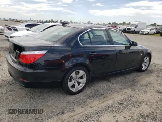 2008 BMW 5 Series 528i with VIN WBANU53558C115067, listed as a Copart auction lot 52243555 with 206,026 mi miles and Clean Title. Bid and sale history available at carsss.com. Image 3.