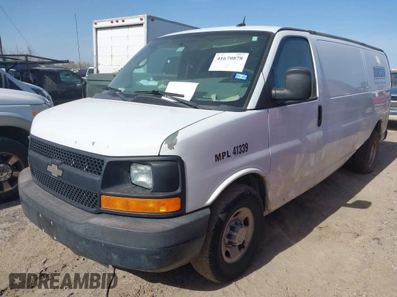 2013 Chevrolet Express Cargo with VIN 1GCWGGFA5D1117720, listed as a IAAI auction lot 41670878 with 224,650 mi miles and . Bid and sale history available at DreamBid. Image 18.