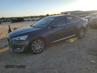 2014 Kia Cadenza Premium with VIN KNALN4D76E5162994, listed as a Copart auction lot 82047484 with 0 mi miles and Salvage Title. Bid and sale history available at carsss.com. Image 1.