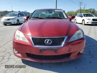 2010 Lexus IS 250 with VIN JTHBF5C27A5115408, listed as a Copart auction lot 52634165 with Not Provided miles and Salvage Title. Bid and sale history available at carsss.com. Image 5.