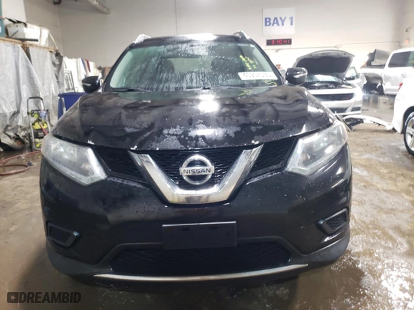 2015 Nissan Rogue SV with VIN KNMAT2MT0FP529167, listed as a Copart auction lot 46907535 with 222,317 mi miles and Salvage Title. Bid and sale history available at carsss.com. Image 5.
