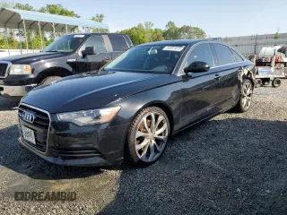 2015 Audi A6 Premium Plus with VIN WAUGFAFC2FN020408, listed as a Copart auction lot 53691615 with 119,878 mi miles and Salvage title. Bid and sale history available at DreamBid. Image 1.