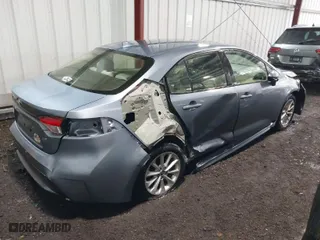 2020 Toyota Corolla LE with VIN JTDHPRAE2LJ092143, listed as a IAAI auction lot 42011827 with 49,388 mi miles. Bid and sale history available at carsss.com. Image 4.