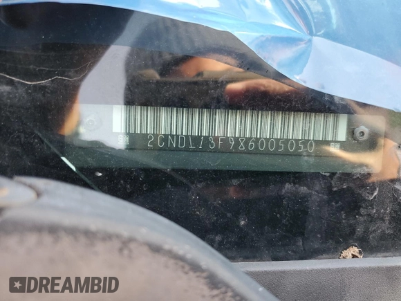 2008 Chevrolet Equinox LS with VIN 2CNDL13F986005050, listed as a Copart auction lot 89313395 with 140,068 mi miles and Salvage Title. Bid and sale history available at carsss.com. Image 14.