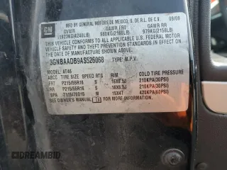 2010 Chevrolet HHR LS with VIN 3GNBAADB9AS526068, listed as a Copart auction lot 54016515 with Not Provided miles and Salvage Title. Bid and sale history available at DreamBid. Image 12.
