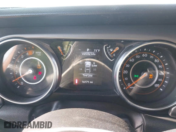 2023 Jeep Wrangler Willys with VIN 1C4HJXDG0PW638871, listed as a IAAI auction lot 42700599 with 16,171 mi miles and . Bid and sale history available at DreamBid. Image 7.
