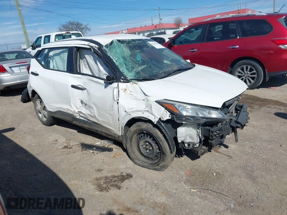 2022 Nissan Kicks S with VIN 3N1CP5BV0NL485865, listed as a IAAI auction lot 41639629 with 55,070 mi miles. Bid and sale history available at carsss.com. Image 1.