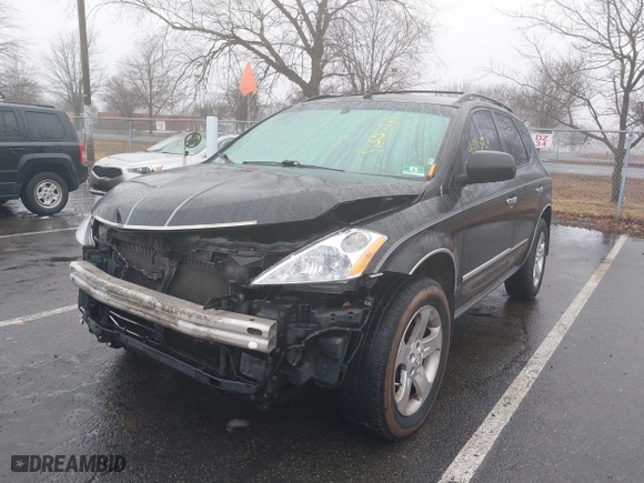 2005 Nissan Murano SE with VIN JN8AZ08T55W306340, listed as a IAAI auction lot 41553564 with 164,535 mi miles. Bid and sale history available at carsss.com. Image 2.