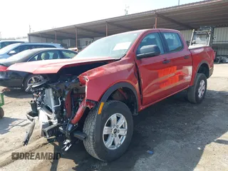 2024 Ford Ranger XL with VIN 1FTER4BHXRLE28255, listed as a IAAI auction lot 41728792 with 10,000 mi miles. Bid and sale history available at carsss.com. Image 2.