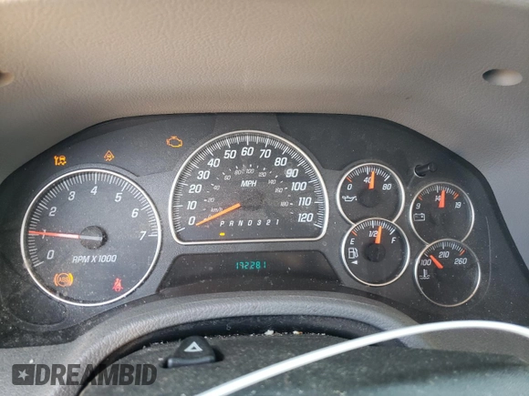 2006 GMC Envoy SLT with VIN 1GKDT13S062116733, listed as a Copart auction lot 54787325 with 172,281 mi miles and Salvage Title. Bid and sale history available at DreamBid. Image 9.