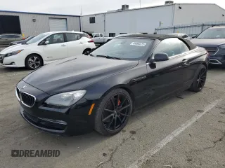 2012 BMW 6 Series 640i with VIN WBALW7C53CC618666, listed as a Copart auction lot 46068475 with 144,296 mi miles and Clean Title. Bid and sale history available at carsss.com. Image 1.