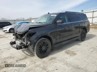 2024 Ford Expedition Max XLT with VIN 1FMJK1J81REA75973, listed as a Copart auction lot 47080095 with 6,711 mi miles and Salvage Title. Bid and sale history available at DreamBid. Image 1.