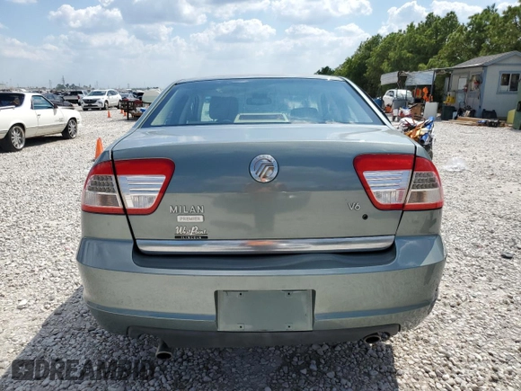 2006 Mercury Milan Premier with VIN 3MEFM08186R655848, listed as a Copart auction lot 71930704 with 152,949 mi miles and Salvage Title. Bid and sale history available at carsss.com. Image 6.