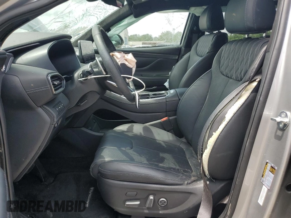 2023 Hyundai Santa Fe Calligraphy with VIN 5NMS54AL1PH647057, listed as a Copart auction lot 55030445 with 21,529 mi miles and Salvage title. Bid and sale history available at DreamBid. Image 7.